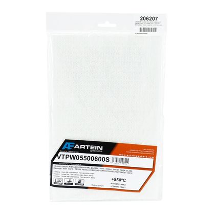 Artein 200x320 mm DICHTE 6 mm 550 C PRO SERIES Glaswolle Universell