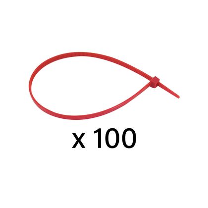 Artein NYLON TYP RILSAN 2,5x100 mm ROT Klemmringe Universell