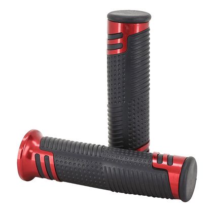 Avoc MOTORCYCLE ON ROAD R613 - RED CLOSED END 127mm PAIR Universal Handlebar grips