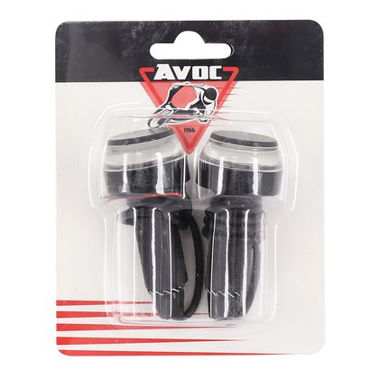 Avoc TRANSPARENT ALUMINIUM LED CONE - DIAMETER 17 mm 6 ORANGE PAIR Universal handlebar end weights
