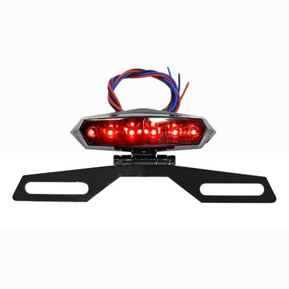 Avoc REGISTRATION FIRE 50 WITH GEARBOX - UNIVERSAL LUNAR MOTORCYCLE LED SMOKED COVER - CE APPROVED Universal Plate support Ref : AVOC00153A / 205977 