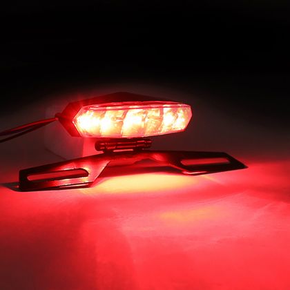Avoc REGISTRATION FIRE 50 WITH GEARBOX - UNIVERSAL LUNAR MOTORCYCLE LED SMOKED COVER - CE APPROVED Universal Plate support
