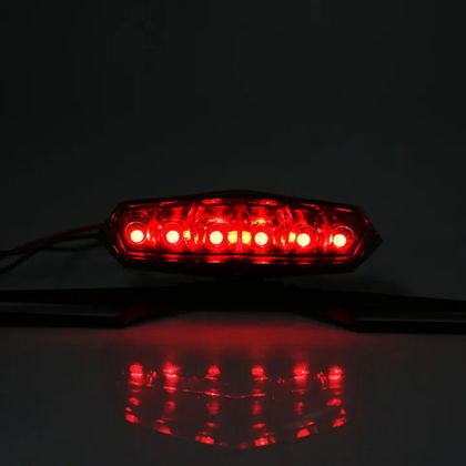 Avoc REGISTRATION FIRE 50 WITH GEARBOX - UNIVERSAL LUNAR MOTORCYCLE LED SMOKED COVER - CE APPROVED Universal Plate support