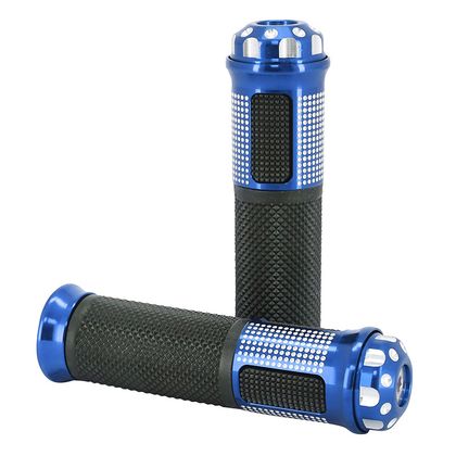 Avoc MOTO ON ROAD R383 BLAU GESCHLOSSENES ENDE 135mm PAAR Lenkergriffe Universell