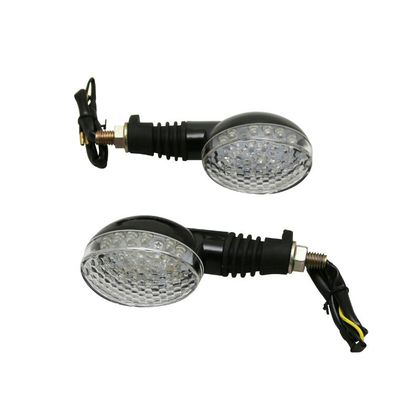 Avoc MOTO ISUMI 18 LEDS BASIS ABS TRANSPARANT - L 110mm - H 43mm 54mm HOMOLOGE ECE PAAR Richtingaanwijzer Universeel Ref: AVOC00167A / 148793 