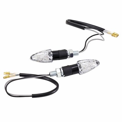 Avoc MOTO MINI NAGO 8 LEDS BASE ABS TRANSPARENT - L 55mm - H 20mm 23mm HOMOLOGUE CE PAIRE Universal Direction indicator