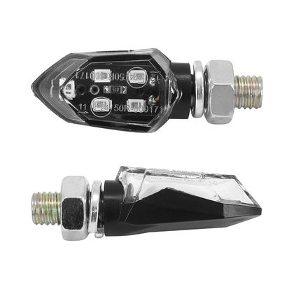 Avoc MOTO INZAY 5 LEDS BASE ABS TRANSPARENT - L 35mm - H 18mm 16mm CE CERTIFIED PAIR Universal Direction indicator Ref : AVOC00171A / 155190 