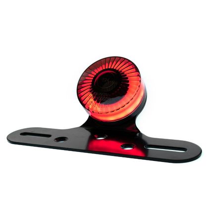 Avoc REGISTRATION FIRE 50 A BOX - VINTAGE MOTORCYCLE UNIVERSAL LED SMOKED COVER - CE APPROVED Universal Plate support Ref : AVOC00237A / 205978 