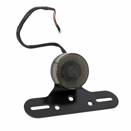 Avoc REGISTRATION FIRE 50 A BOX - VINTAGE MOTORCYCLE UNIVERSAL LED SMOKED COVER - CE APPROVED Universal Plate support