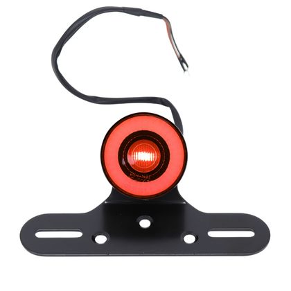 Avoc REGISTRATION FIRE 50 A BOX - VINTAGE MOTORCYCLE UNIVERSAL LED SMOKED COVER - CE APPROVED Universal Plate support