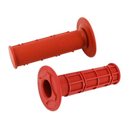 Poignées de guidon Avoc MOTO OFF ROAD MX2 ROUGE CLOSED END 115mm CROSS - MX PAIRE Universel
