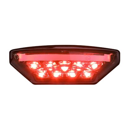 Feux arrière Avoc FEU MOTO UNIVERSEL STAR A LEDS COUVERCLE FUME 9 3 FILS HOMOLOGUE CE Ref : AVOC00276A / 205975 KTM 125 125 DUKE - 2011