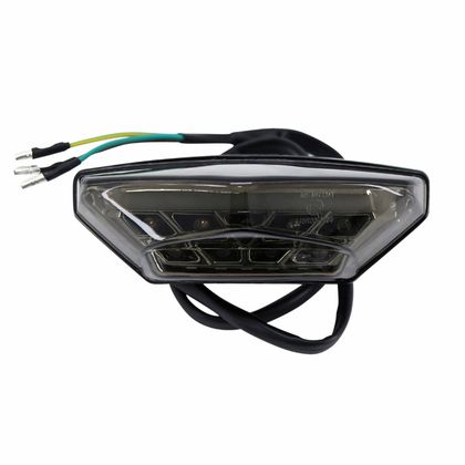 Feux arrière Avoc FEU MOTO UNIVERSEL STAR A LEDS COUVERCLE FUME 9 3 FILS HOMOLOGUE CE