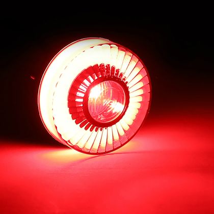 Avoc UNIVERSAL VINTAGE LED MOTORCYCLE LIGHT SMOKED COVER 3 WIRES CE APPROVED Rear lights
