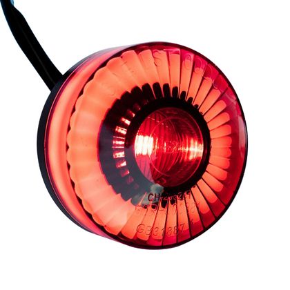 Avoc UNIVERSAL VINTAGE LED MOTORCYCLE LIGHT SMOKED COVER 3 WIRES CE APPROVED Rear lights