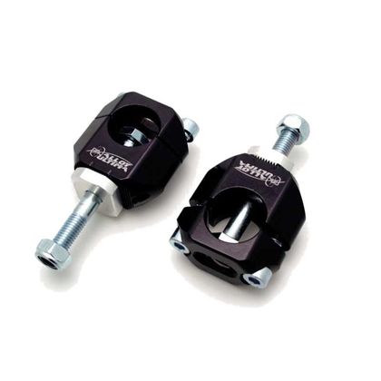 Pontet de guidon Alloy Ultima Noir pour T de fourche percé (guidon 22 mm) Universel