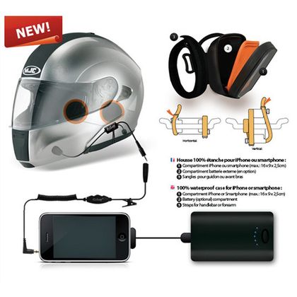 Intercom Tecno globe HOUSSE IPHONE I BIKE RIDER