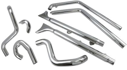 Bassani Xhaust Fishtail Duals Full Line Ref : BAXH00063A / 18001743 