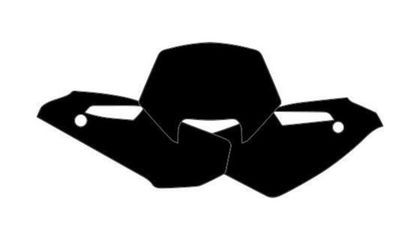 Fonds de plaque Blackbird noir