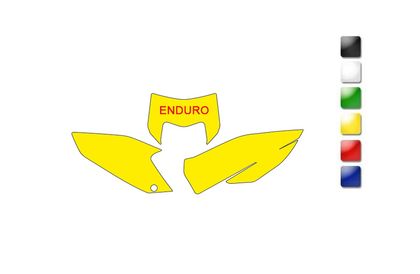 Fonds de plaque Blackbird jaune