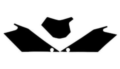 Fonds de plaque Blackbird noir Gas Gas EC