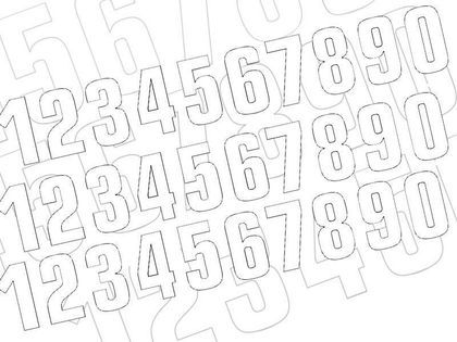 Blackbird 2 16x7,5cm White Universal Numbers