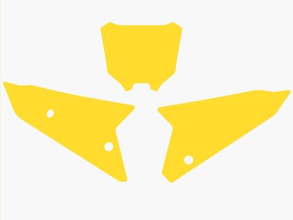 Fonds de plaque Blackbird jaune