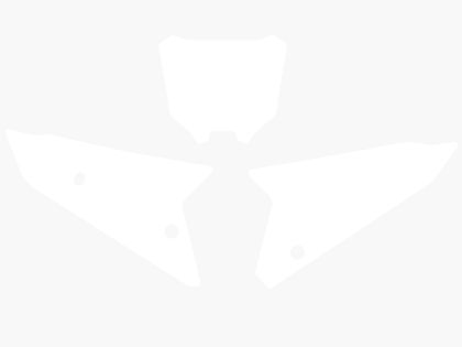 Fonds de plaque Blackbird blanc