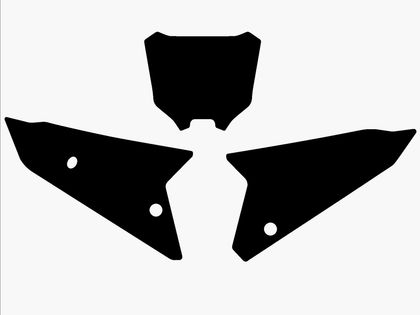 Fonds de plaque Blackbird noir