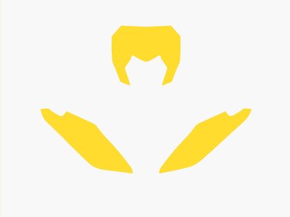 Fonds de plaque Blackbird jaune