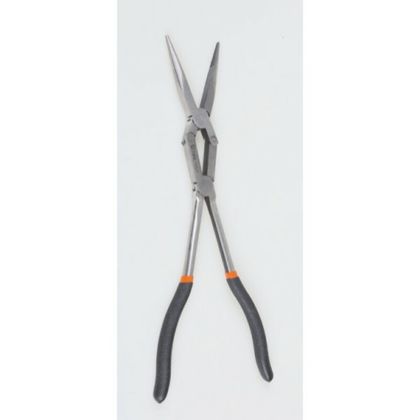 Pince Beta Jeu de 2 extra-longues à becs demi-ronds striées avec double articulation Universel