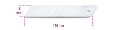 Outil Beta Etui de 10 lames sécables 18 mm Universel