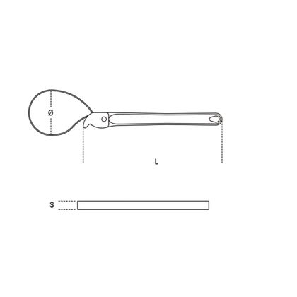 Clé serre tube Beta réversible à sangle Universel