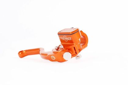 Maître cylindre de frein Beringer radial Aerotec® Ø17,5mm bocal integré orange (levier type 2 - 14cm) Ref : BGR00047A / 1026197 