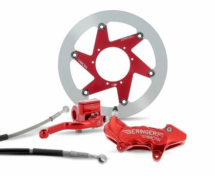 Kit complet freinage Beringer Top Race roue 17'' étrier Aerotec® radial 4 pistons - rouge