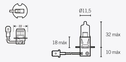 Ampoule Bihr H3 12V 55W