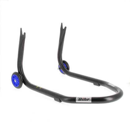 Bihr Home Track Paddock achter "V" Vaste Adapters Zwart met Blauwe Wielen Stand Universeel Ref: BI01501A / 3032111 