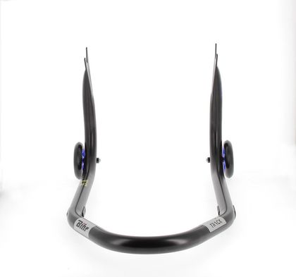 Bihr Home Track Paddock achter "V" Vaste Adapters Zwart met Blauwe Wielen Stand Universeel
