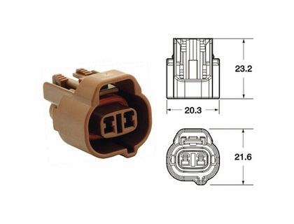 Bihr SMTO BRUIN VROUWELIJK - PACK X5 TYPE 090 SMTO MT Aansluitingen Universeel Ref: BI01709A / 1079691 