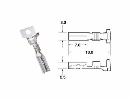 Bihr VROUWELIJKE KLEM SMTO Ø 0,85/1,25 - PACK X50 TYPE 090 SMTO MT Aansluitingen Universeel Ref: BI01716A / 1079699 