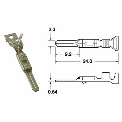 Bihr MANNELIJKE KLEM FRKW Ø 0,5/0,85 - PACK X50 TYPE 090 FRKW FW Aansluitingen Universeel Ref: BI01718A / 1079701 