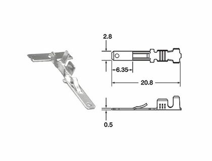 Bihr MANNELIJKE KLEM ML Ø 0,85/1,25 - PACK X50 TYPE 110 ML Aansluitingen Universeel