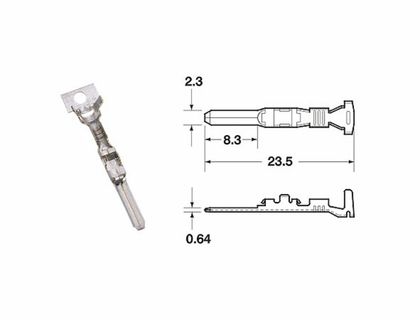 Bihr MANNELIJKE KLEM SMTO Ø 0,85/1,25 - PACK X50 TYPE 090 SMTO MT Aansluitingen Universeel Ref: BI01720A / 1079703 