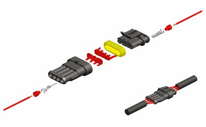 Bihr STANDAARD MANNELIJKE KLEM Ø 0,85/1,25 - PACK X50 TYPE 060 AM Aansluitingen Universeel