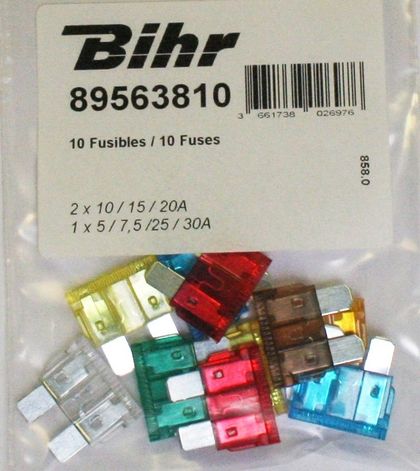 Connectique Bihr Fusibles 10 pcs Universel
