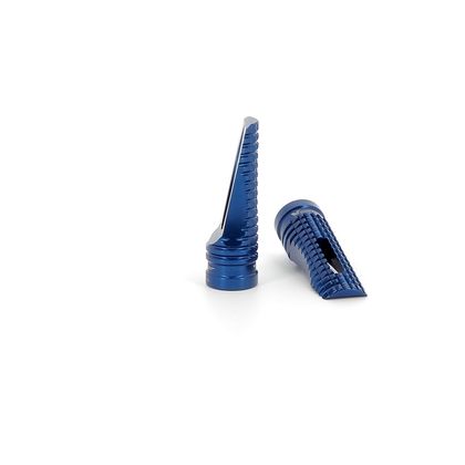 Bihr Evo 2 Foot Pegs Blue Universal Footrests