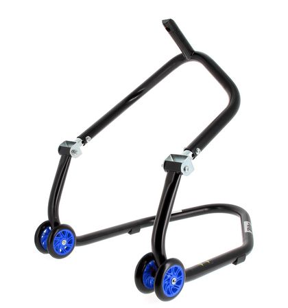 Béquille Bihr avant sous té Home Track noir mat roues bleu Universel