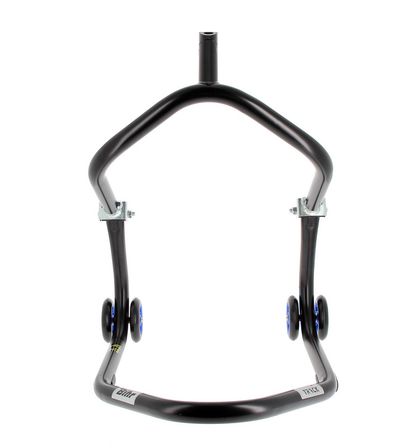 Béquille Bihr avant sous té Home Track noir mat roues bleu Universel