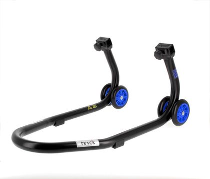 Bihr Home Track vorne mattschwarz Räder blau Krücke Universell