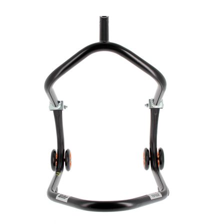Béquille Bihr avant sous té Home Track noir mat roues orange Universel
